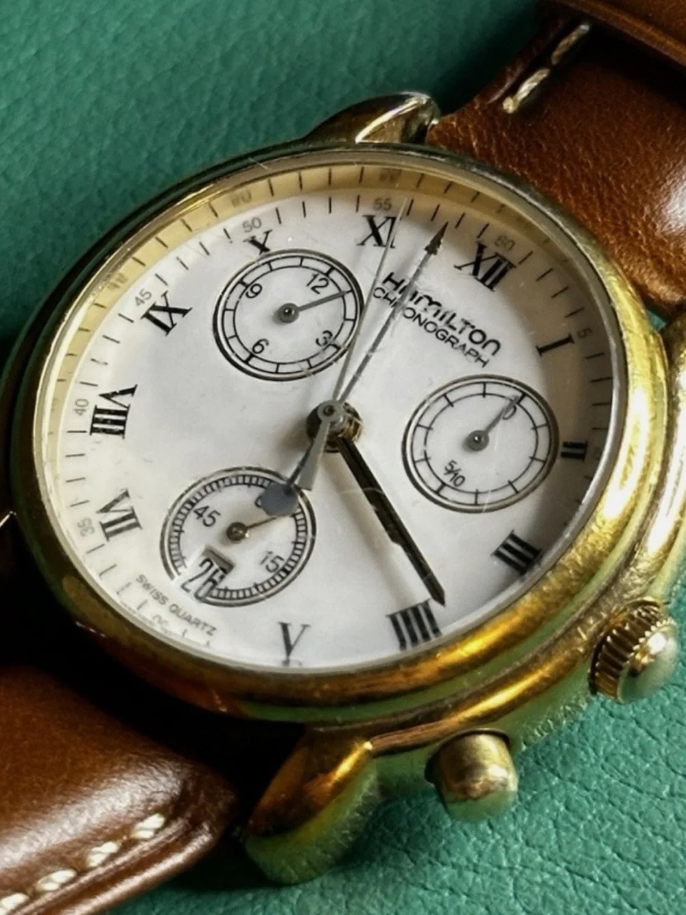 Vintage Hamilton Quartz Chronograph 8804